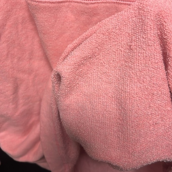 PINK Victoria’s Secret- pink and white pullover hoodie - Picture 7 of 7
